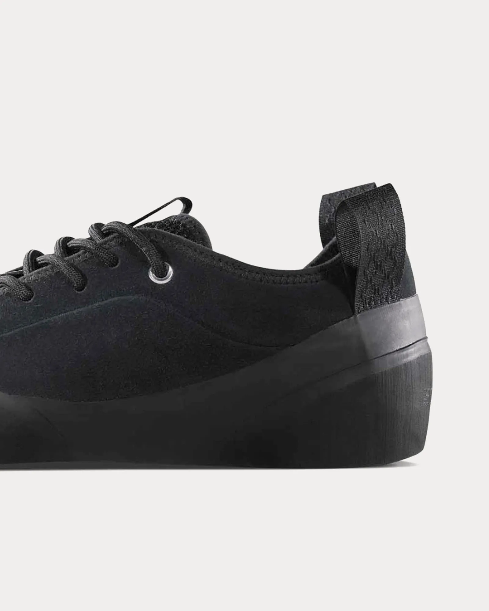 1PM Suede Black / Natural Black Low Top Sneakers
