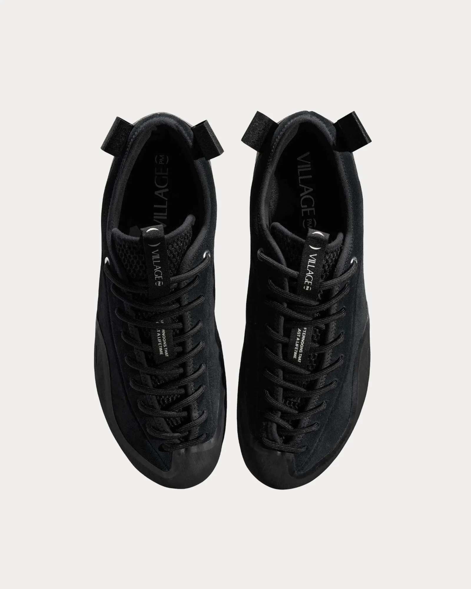 1PM Suede Black / Natural Black Low Top Sneakers