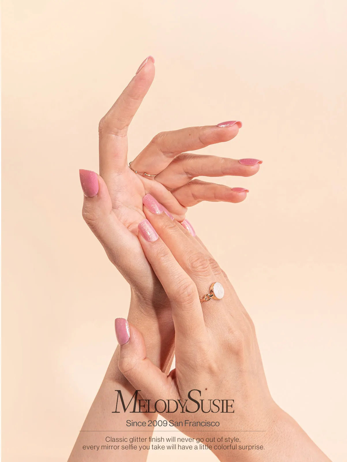 Acrylic Press On Nails - Short Square Pink (US ONLY)