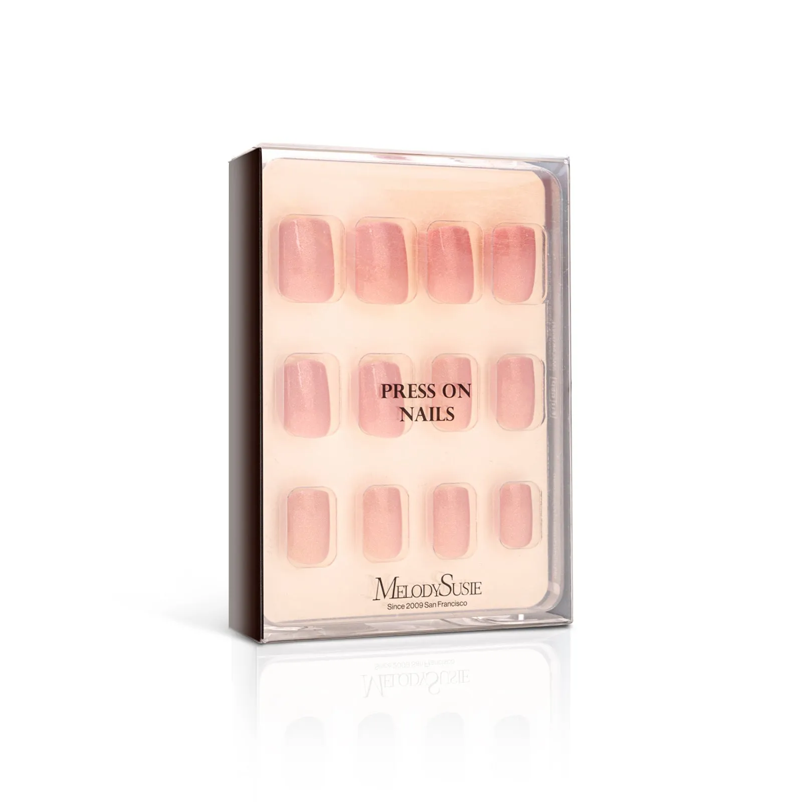 Acrylic Press On Nails - Short Square Pink (US ONLY)