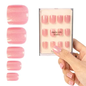 Acrylic Press On Nails - Short Square Pink (US ONLY)