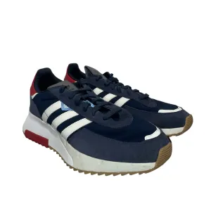 adidas/Low-Sneakers/US 12/Border/Cotton/BLU/retropy f2