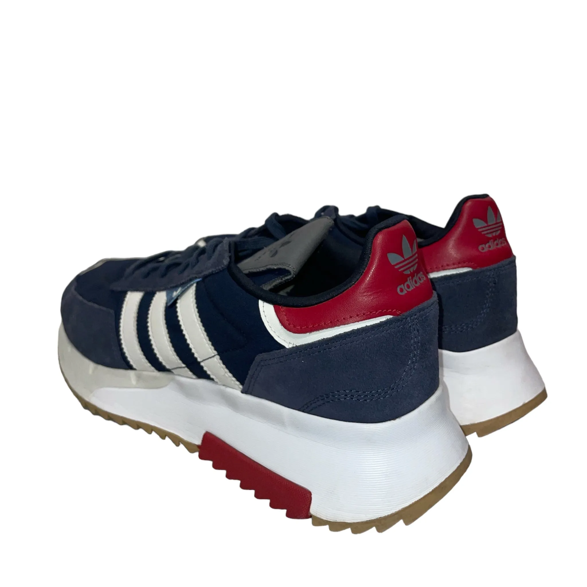 adidas/Low-Sneakers/US 12/Border/Cotton/BLU/retropy f2