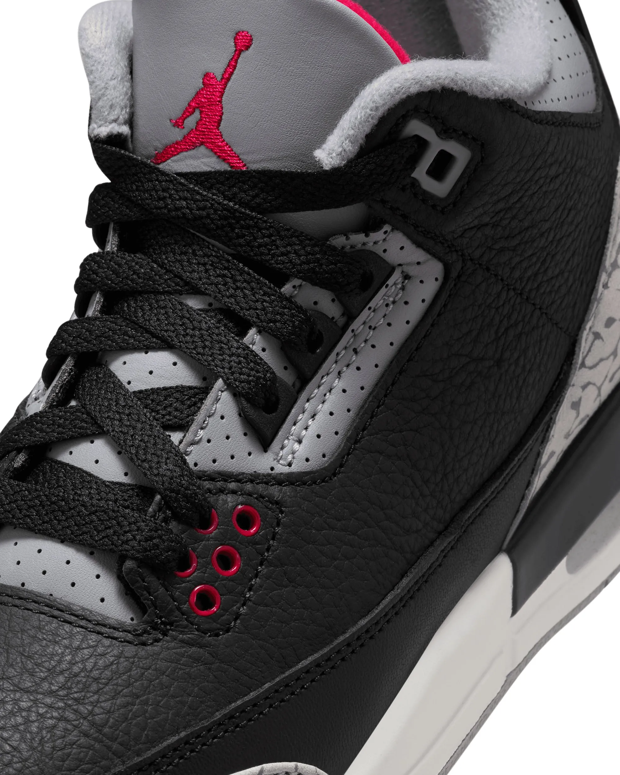 Air Jordan 3 Retro GS - Black / Fire Red / Cement