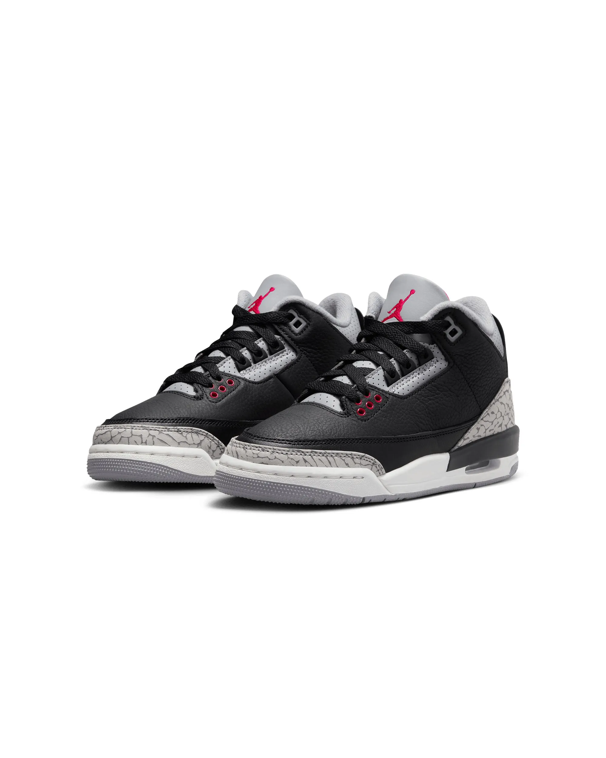 Air Jordan 3 Retro GS - Black / Fire Red / Cement