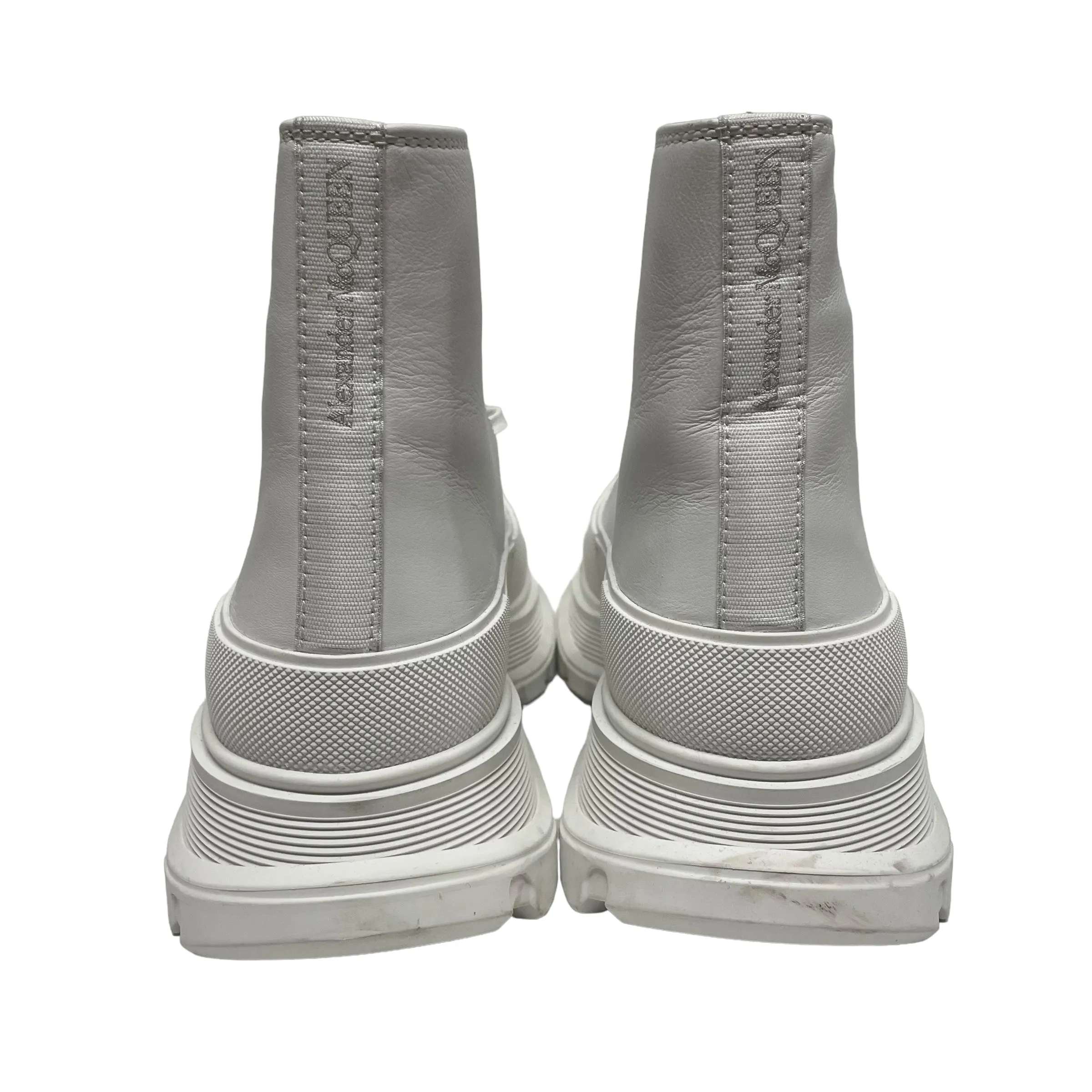 Alexander McQueen/Hi-Sneakers/EU 41/Leather/WHT/Leather Trainer Sneaker