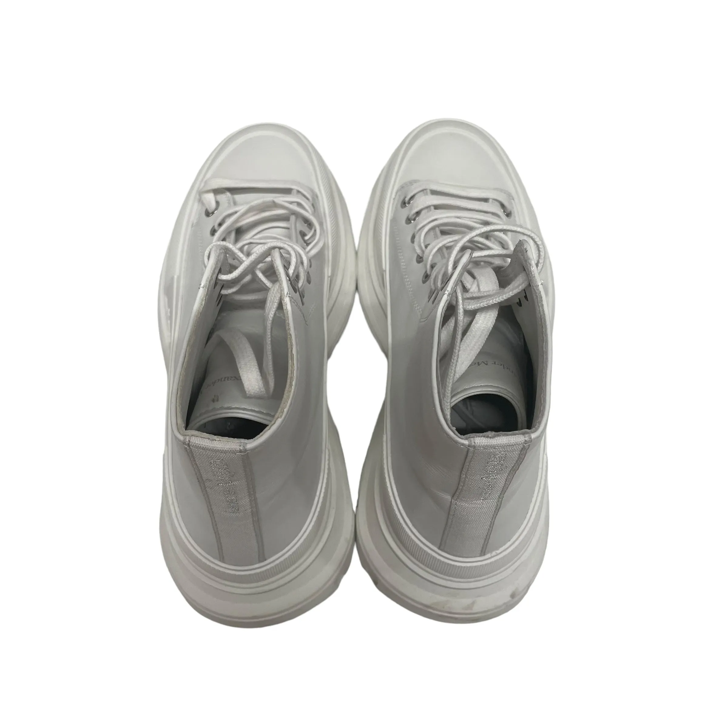 Alexander McQueen/Hi-Sneakers/EU 41/Leather/WHT/Leather Trainer Sneaker