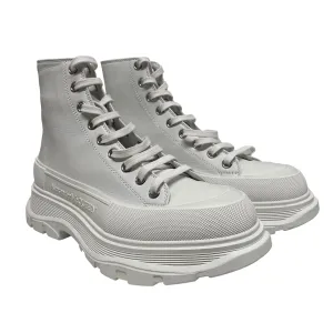 Alexander McQueen/Hi-Sneakers/EU 41/Leather/WHT/Leather Trainer Sneaker