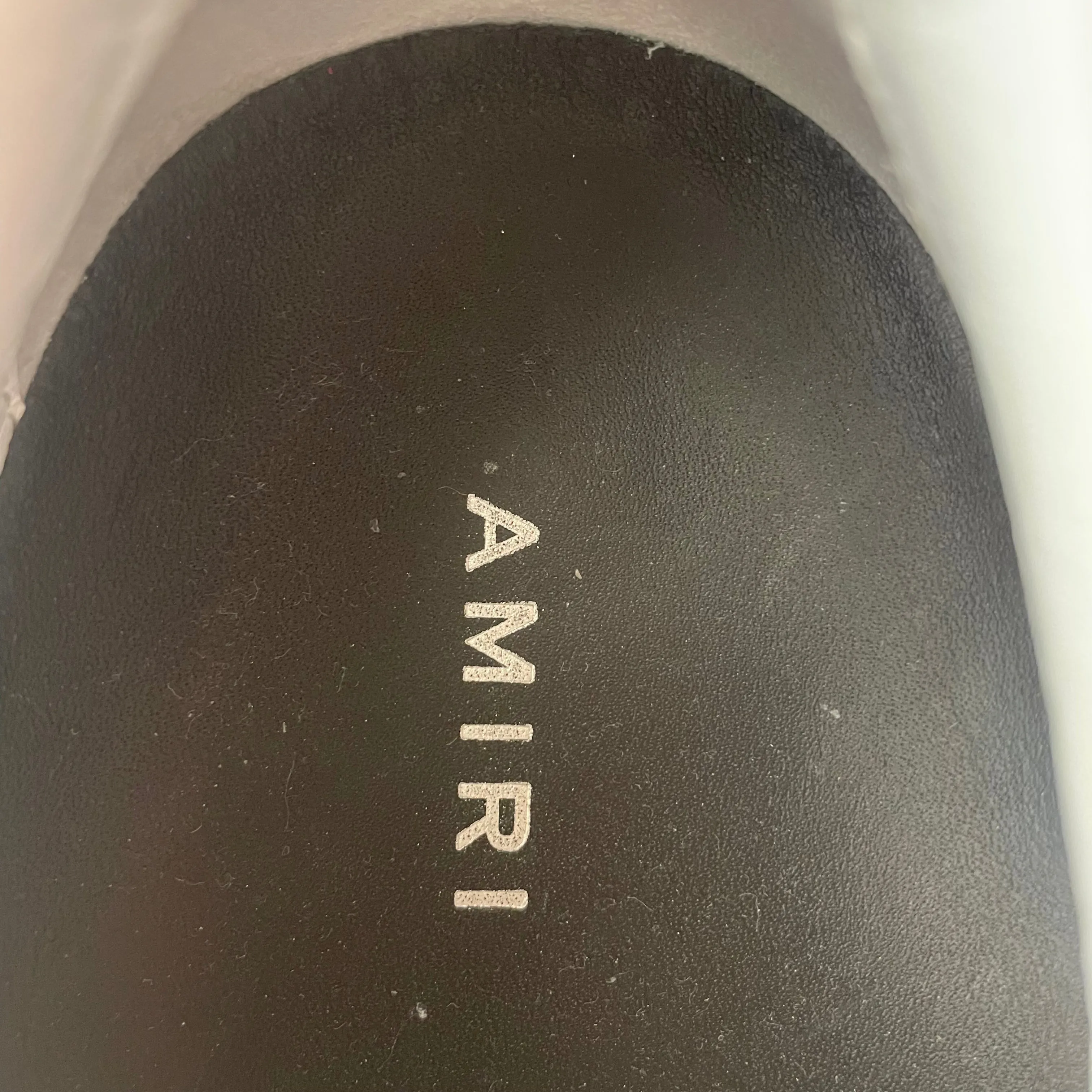 AMIRI/Low-Sneakers/EU 43/Graphic/Leather/RED/Skeleton slip on
