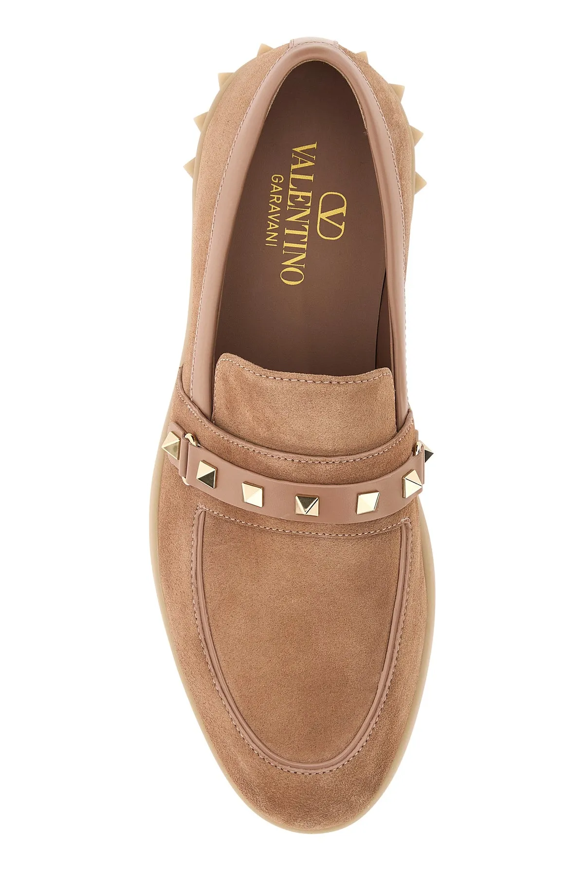 Antiqued pink suede Leisure Flows loafers