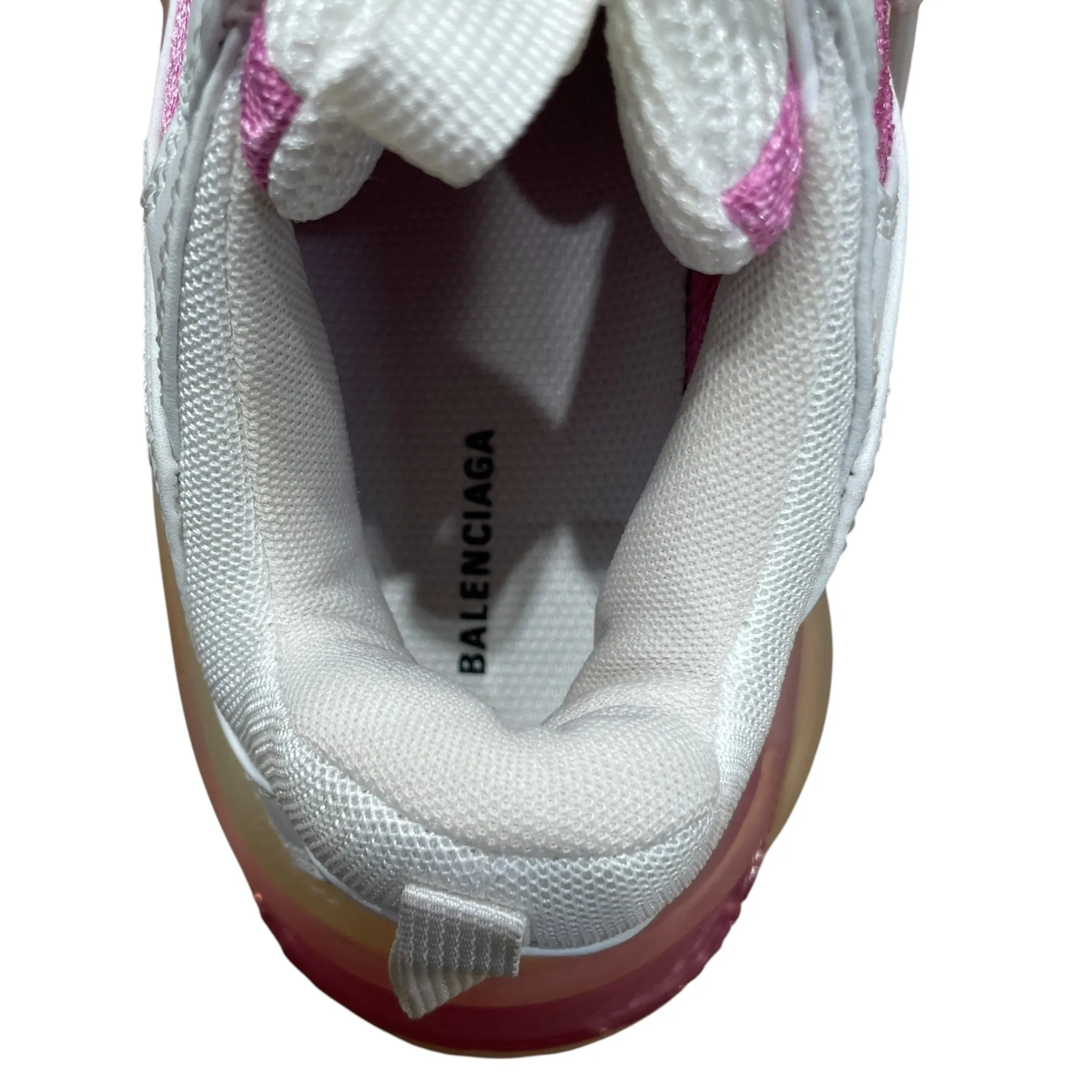 BALENCIAGA/Low-Sneakers/EU 36/Faux Leather/PNK/TRIPLE S
