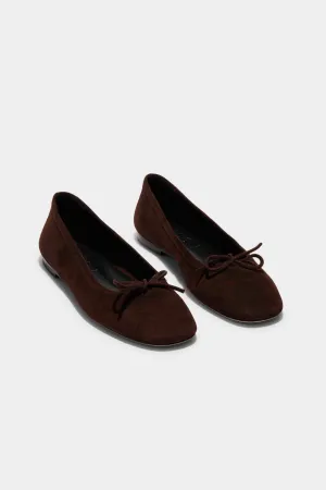 Ballerinas Delfina Suede in Moka