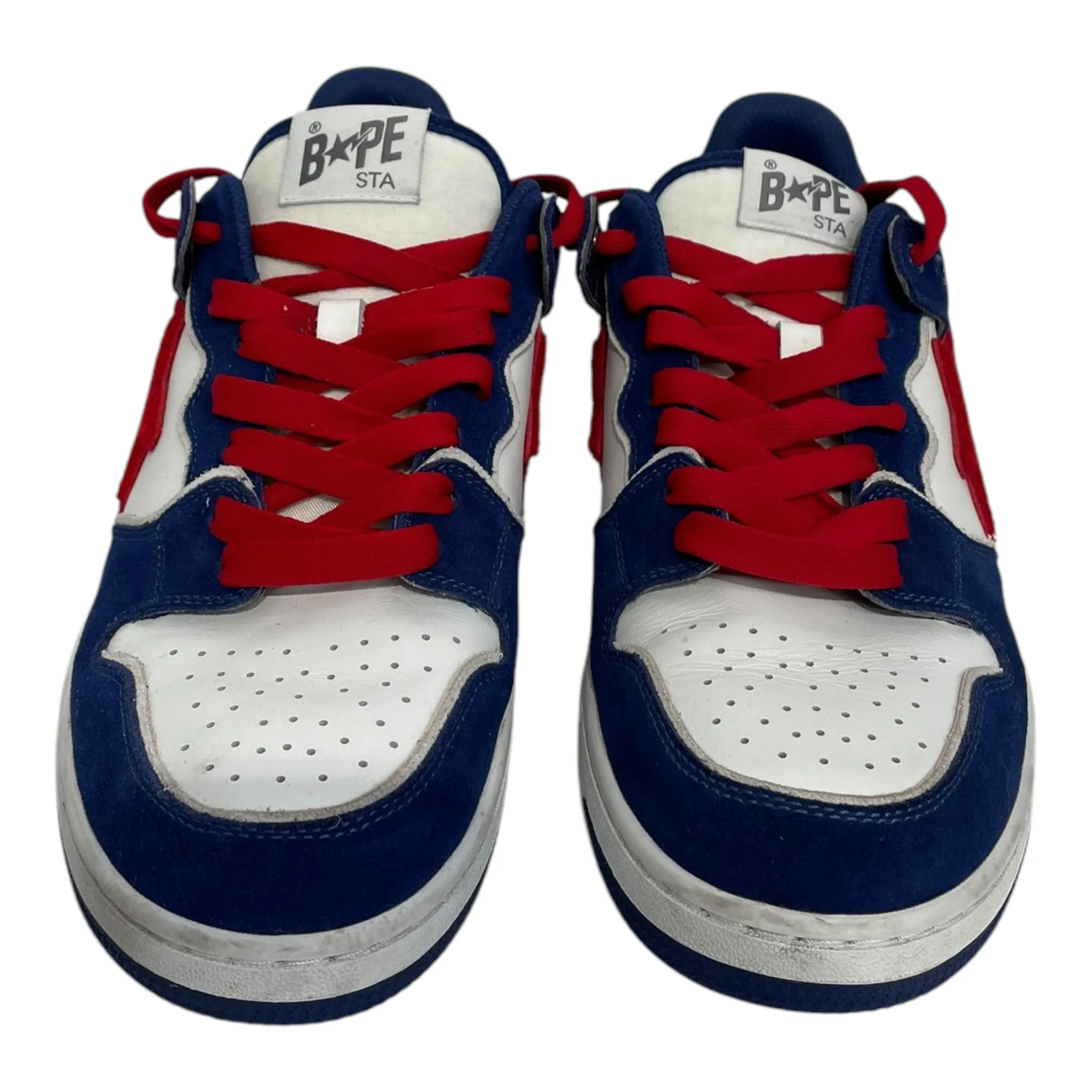 BAPE STA!/Low-Sneakers/US 12/Stripe/BLU/