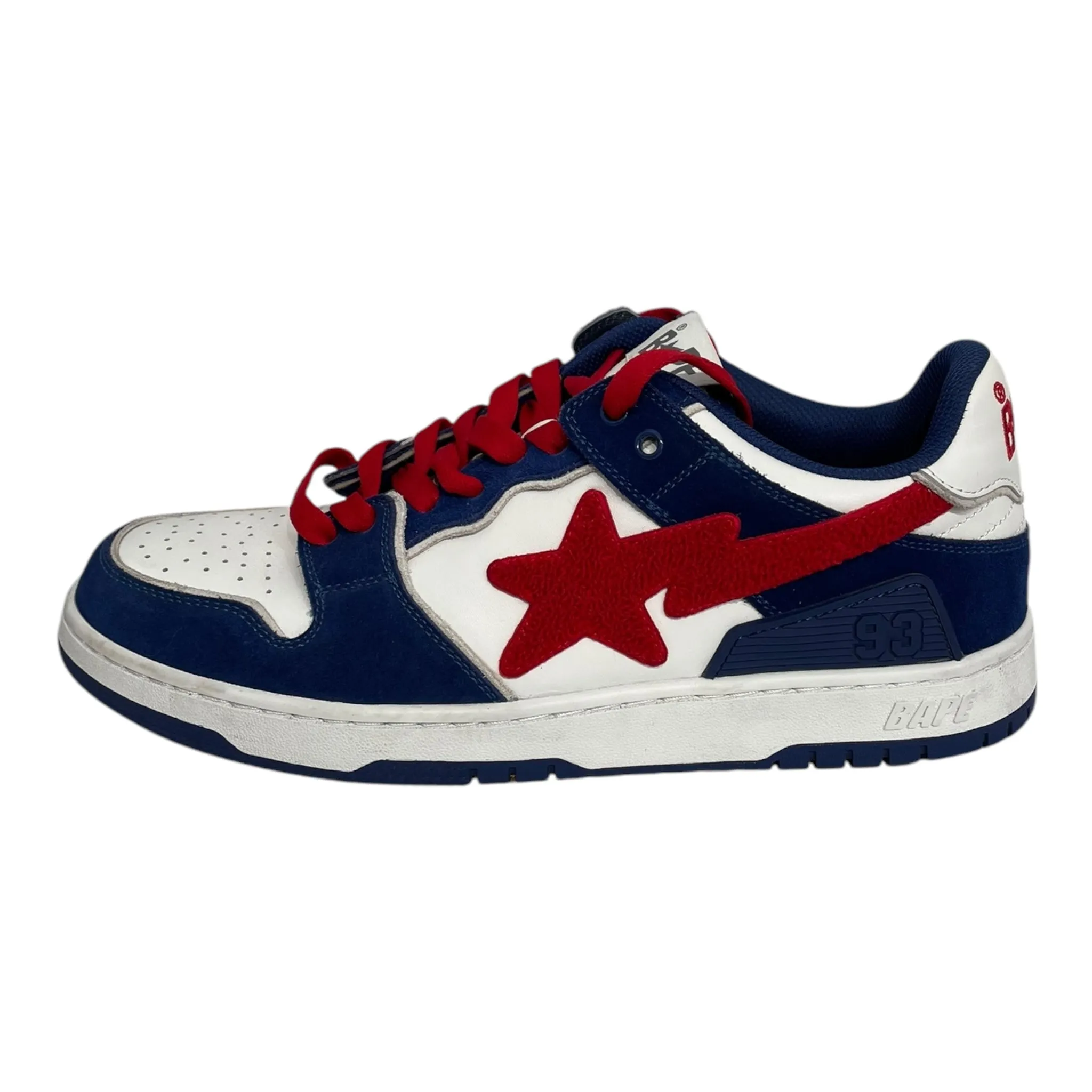 BAPE STA!/Low-Sneakers/US 12/Stripe/BLU/