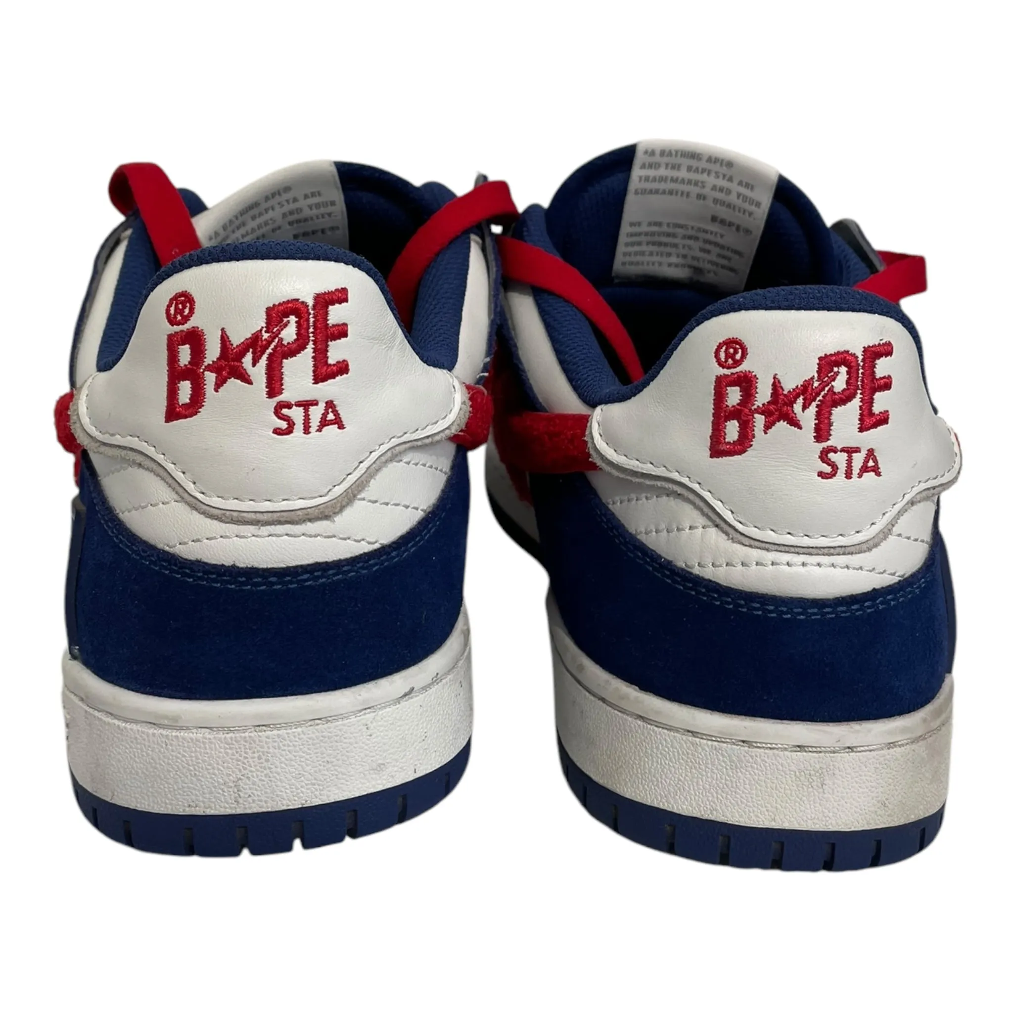 BAPE STA!/Low-Sneakers/US 12/Stripe/BLU/