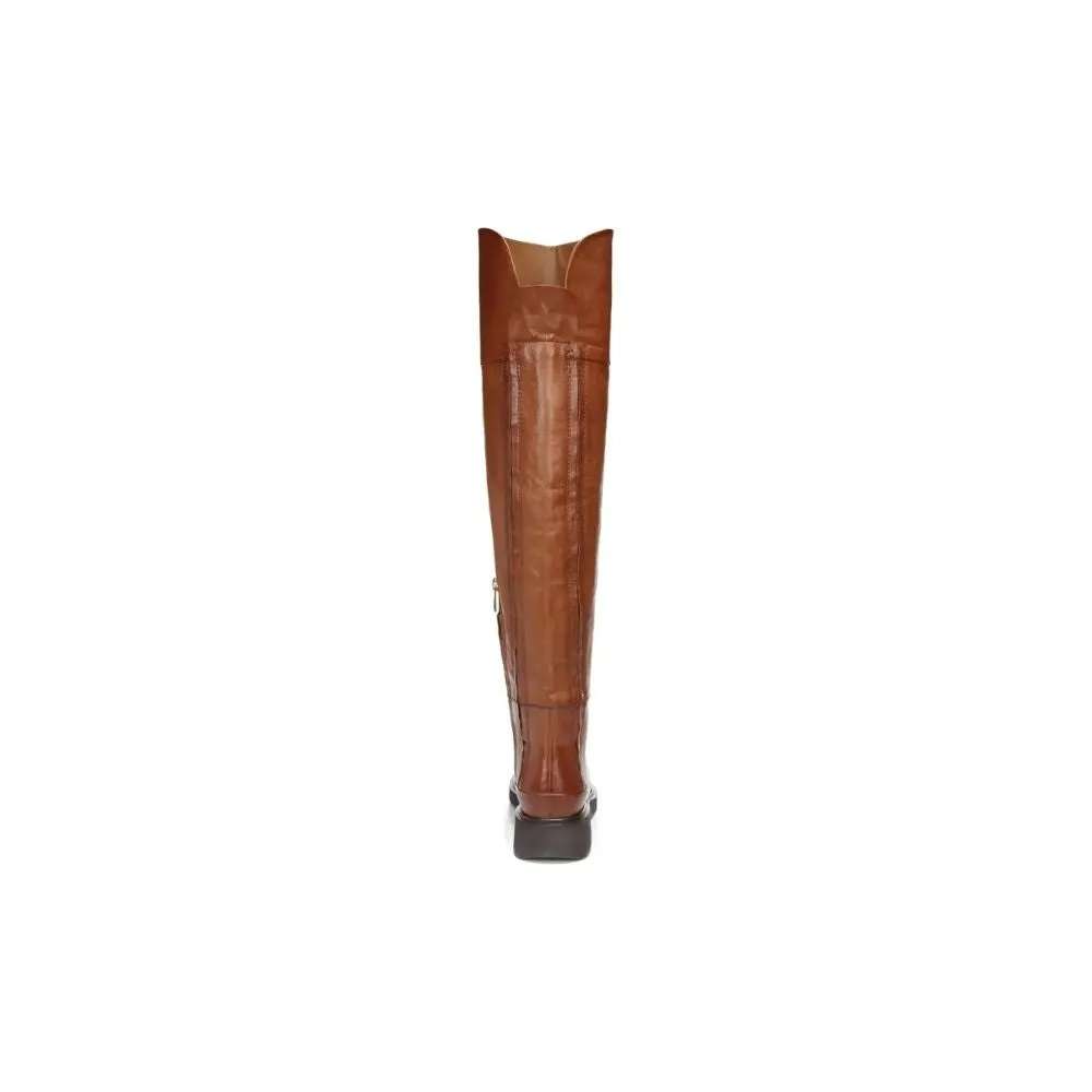 Battina Cognac Leather Franco Sarto Tall Boots