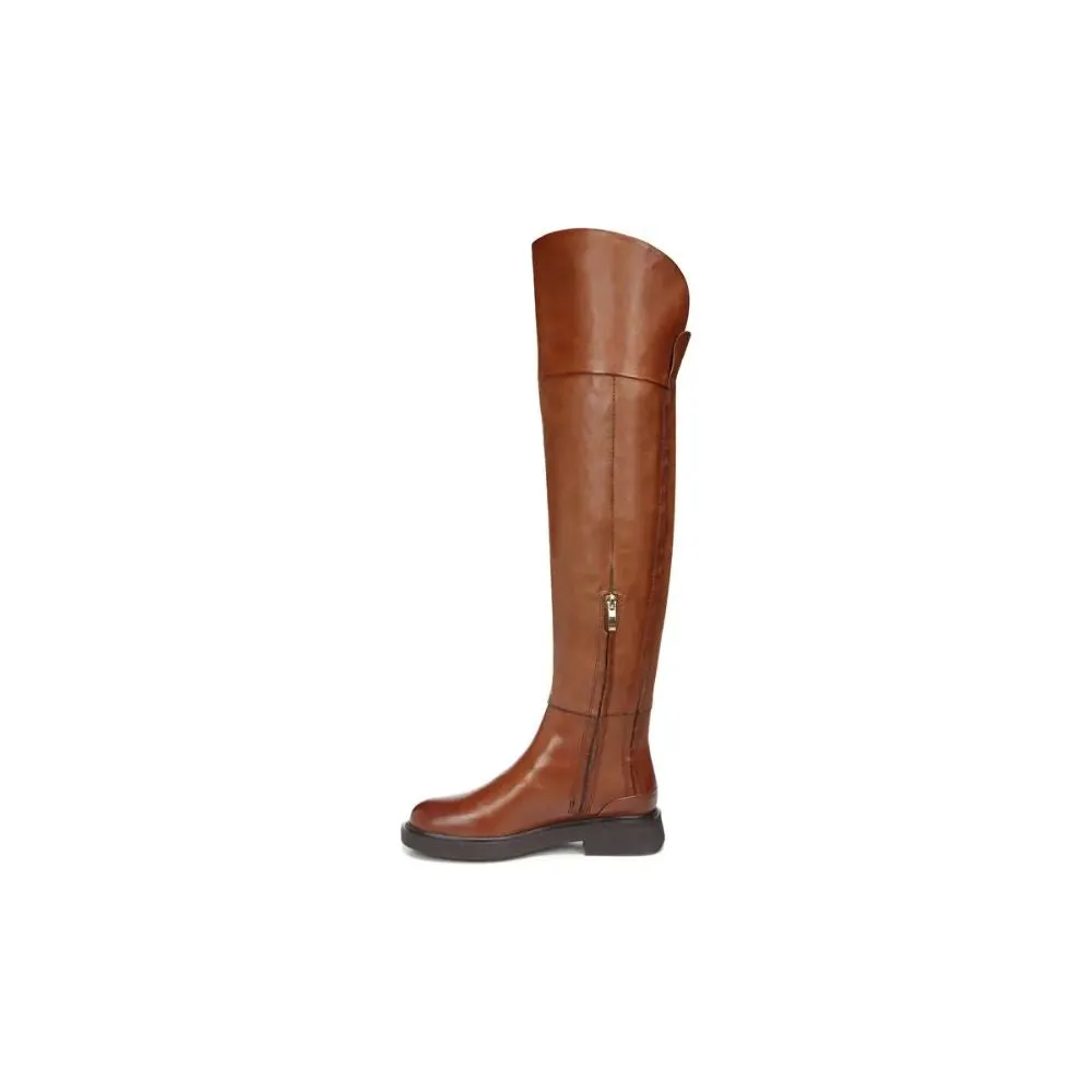 Battina Cognac Leather Franco Sarto Tall Boots
