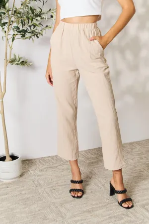 Be Practical Cropped Straight Leg Pants
