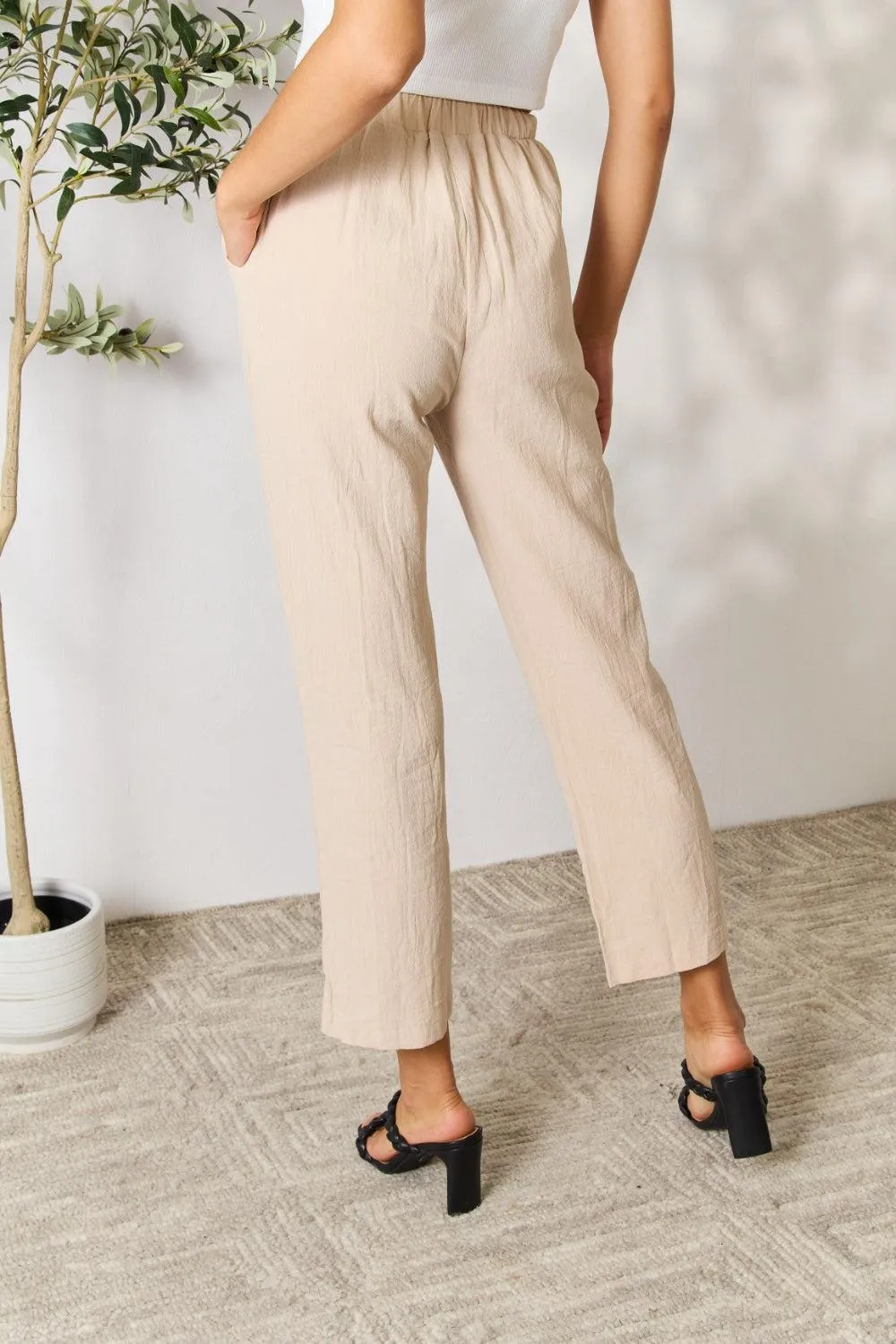 Be Practical Cropped Straight Leg Pants