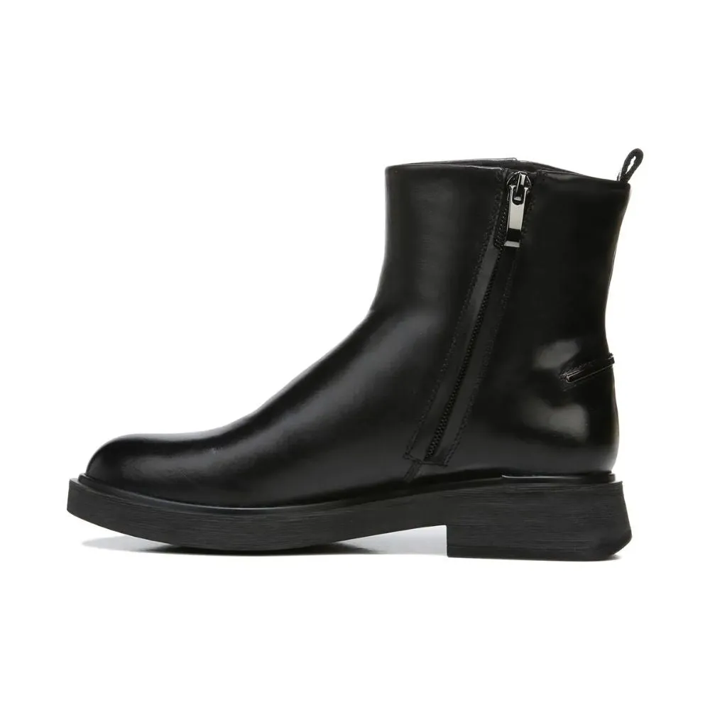 Bealy Black Leather Franco Sarto Ankle Boots