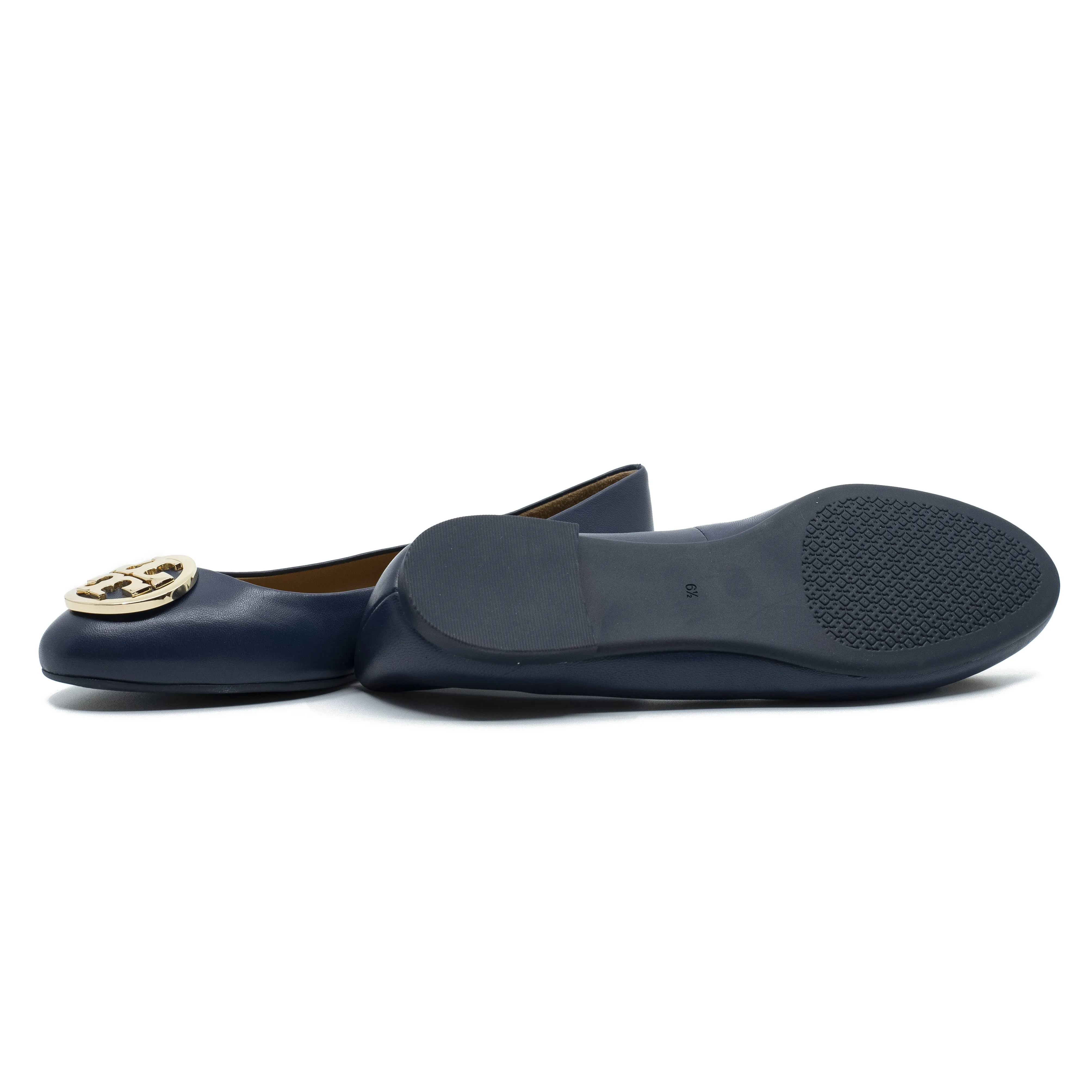 Benton2 Ballet Flats in Royal Navy & Gold