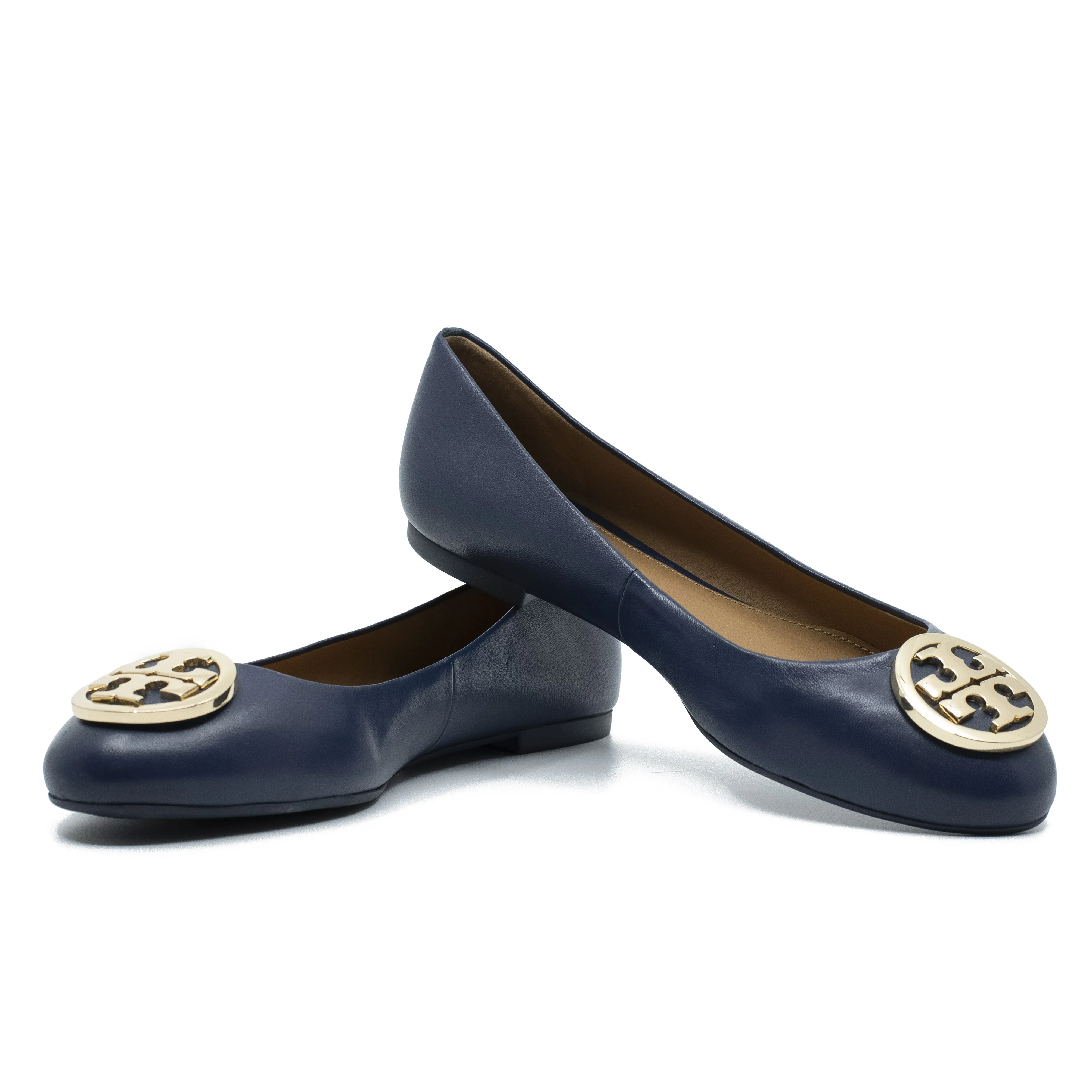Benton2 Ballet Flats in Royal Navy & Gold
