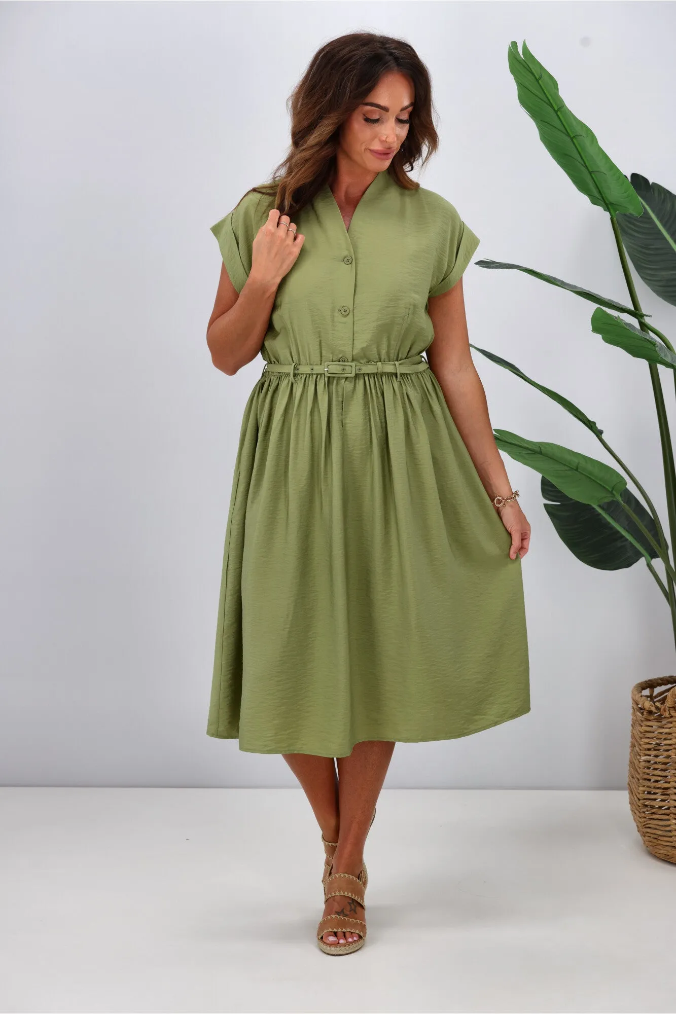 Betty Basics Elianna Dress Pistachio