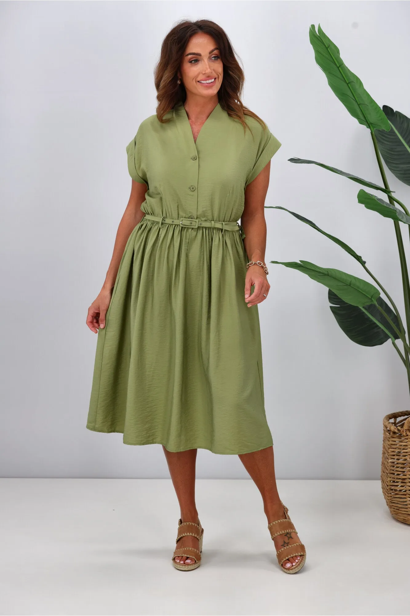 Betty Basics Elianna Dress Pistachio