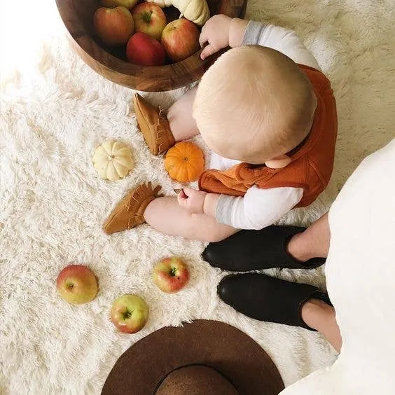 BirdRock Baby - Baby Moccasins - Genuine Leather Baby Shoes (Classic Brown)