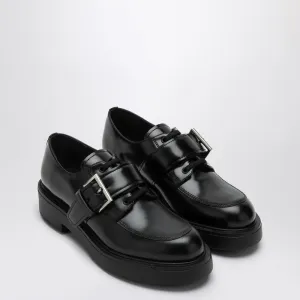 BLACK LACE-UP WITH STRAP