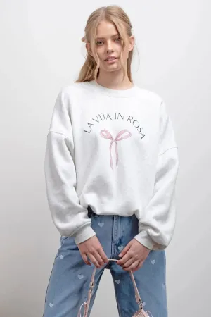 Blu Pepper Life In Pink Crew Neck – Cozy & Chic with a Feminine Touch