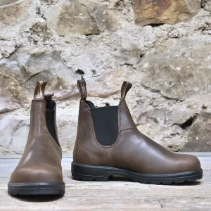 Blundstone Slip On Chelsea Boot in Antique Brown