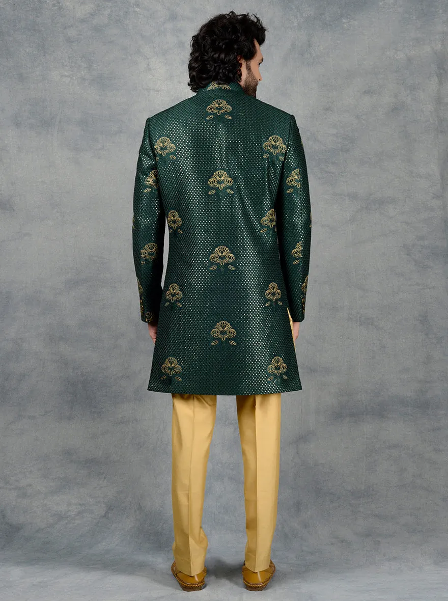 Bottle Green Indowestern | TULA