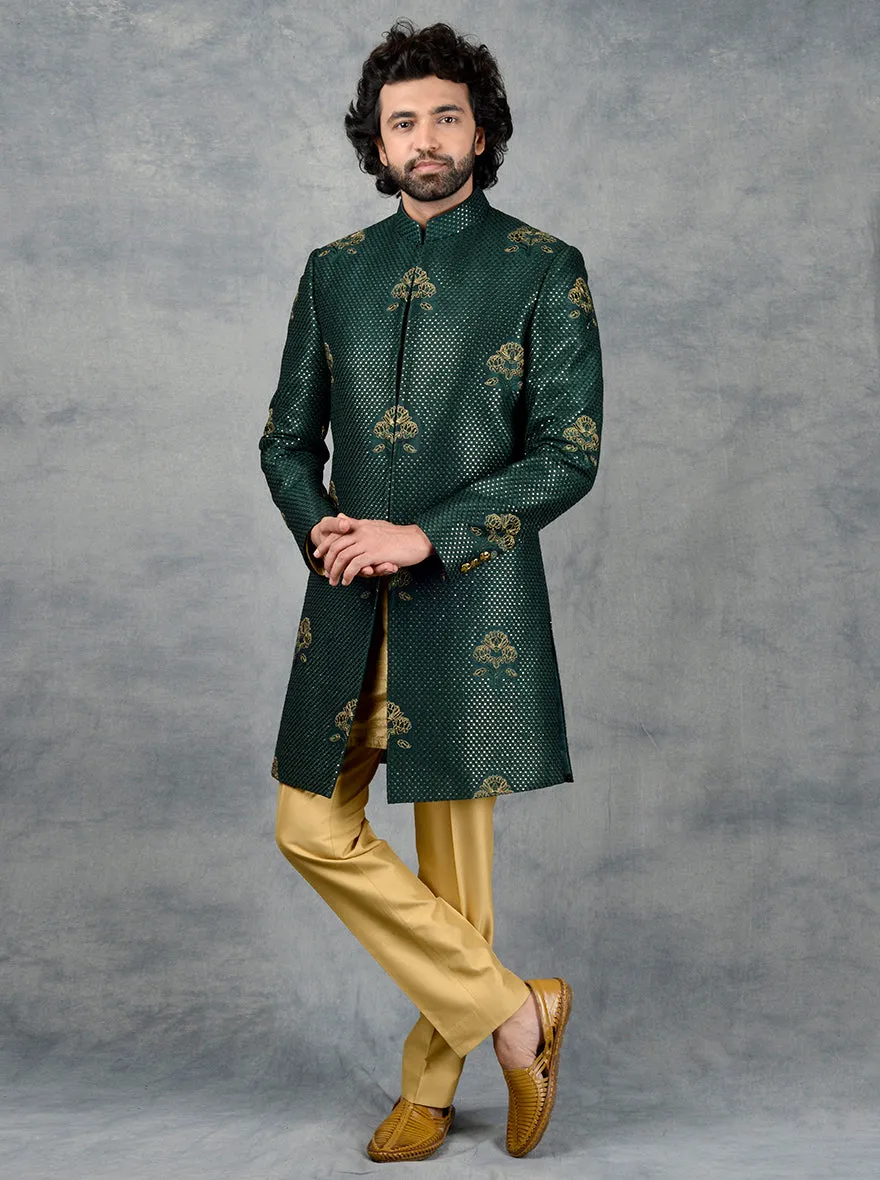 Bottle Green Indowestern | TULA