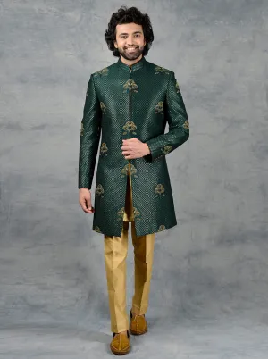 Bottle Green Indowestern | TULA