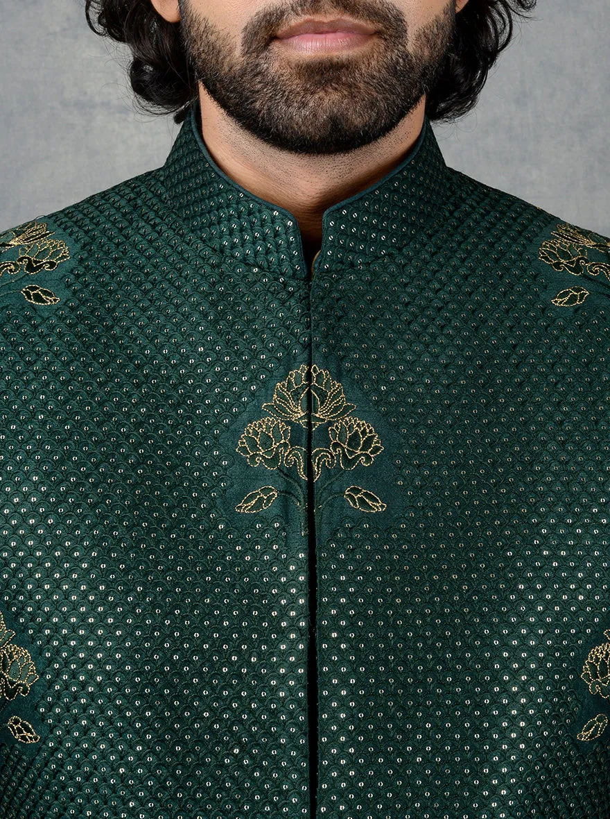 Bottle Green Indowestern | TULA