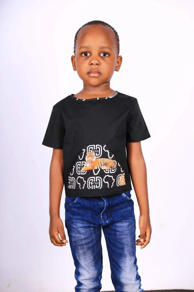 Boys African T-shirt Animals
