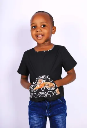 Boys African T-shirt Animals