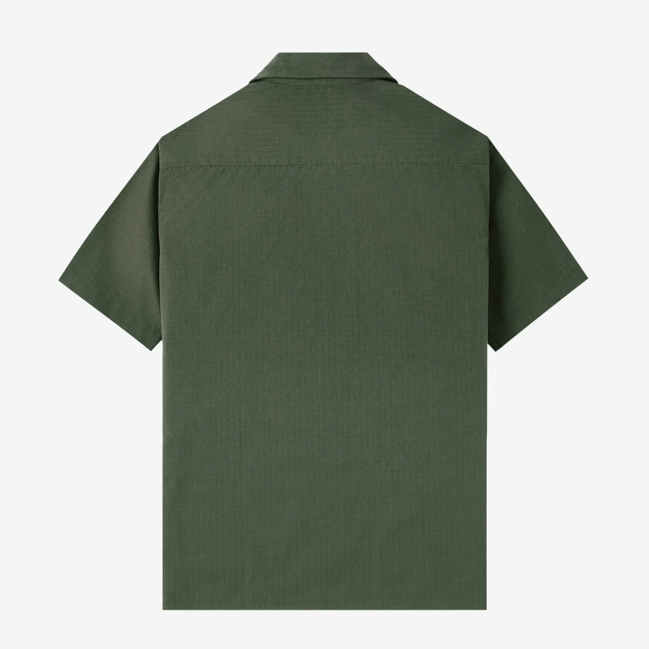 Breakfast Club Short Sleeve Camp Collar Shirt - Olive Ripstop
