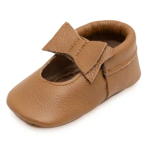 Brown Bow Moccasins