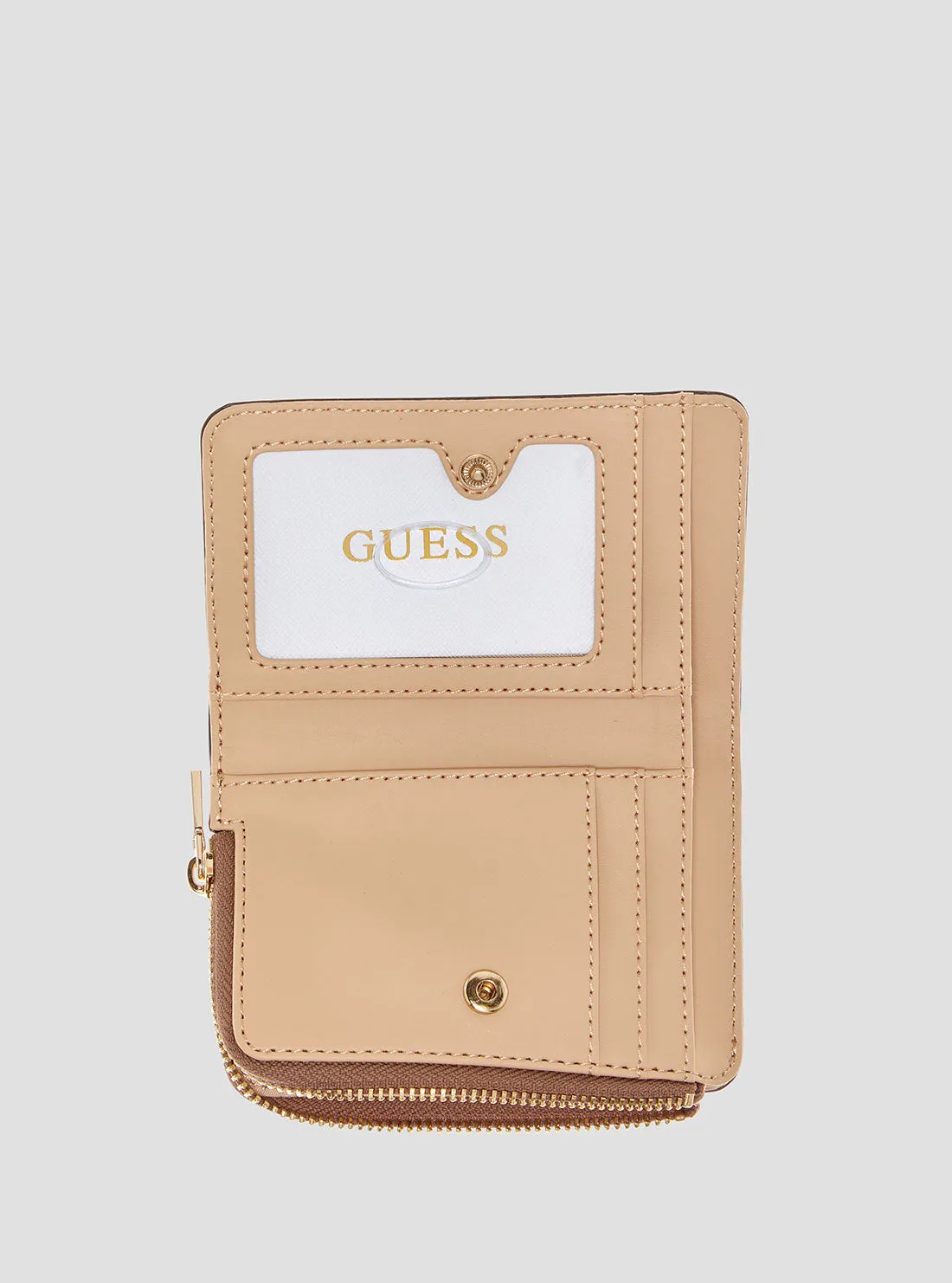 Brown Logo Laurel Card Case