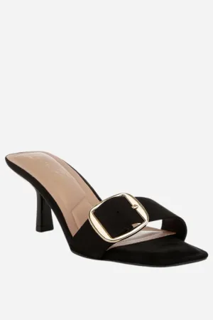 Buckle Strap Slip On Sandals