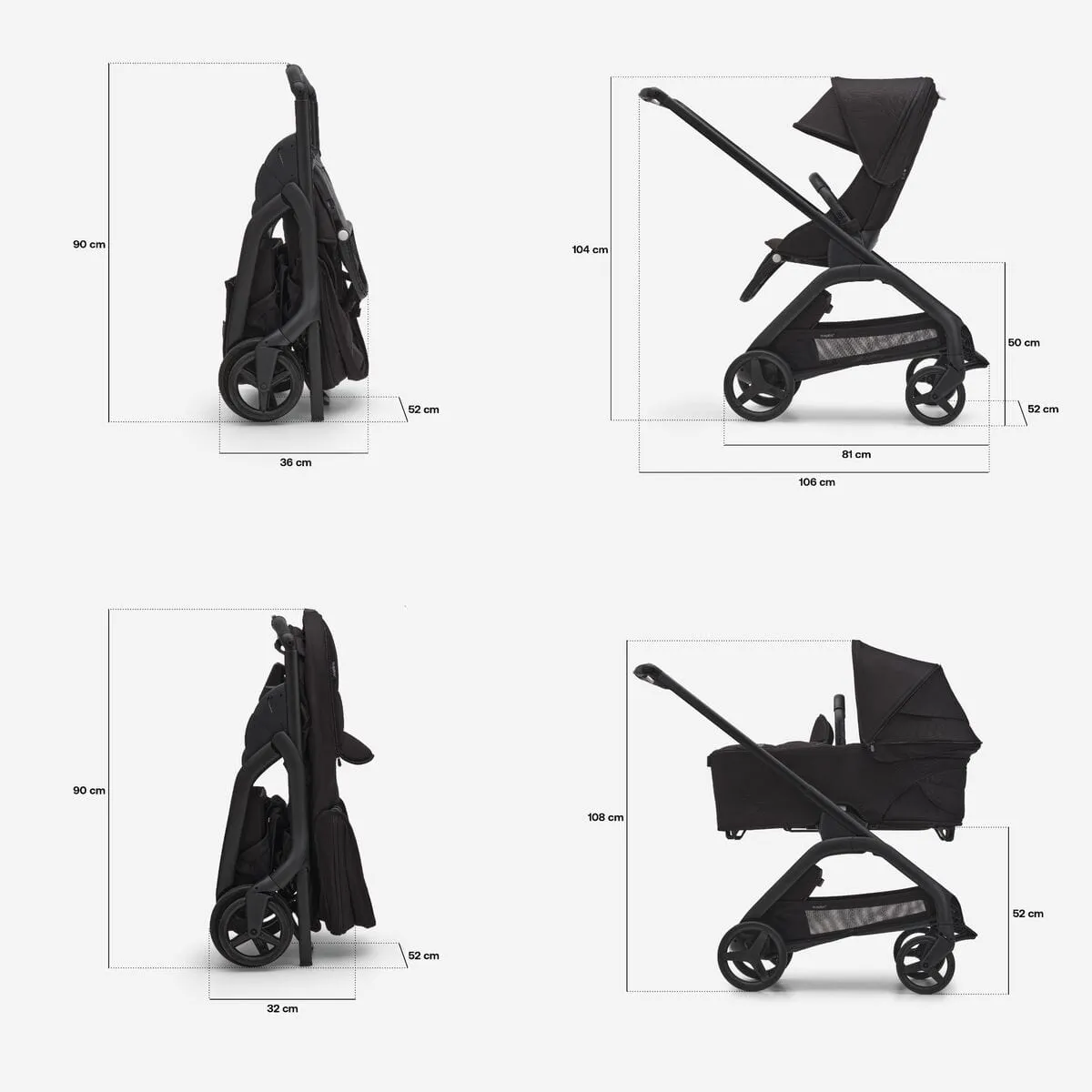 Bugaboo Dragonfly - Grey Melange