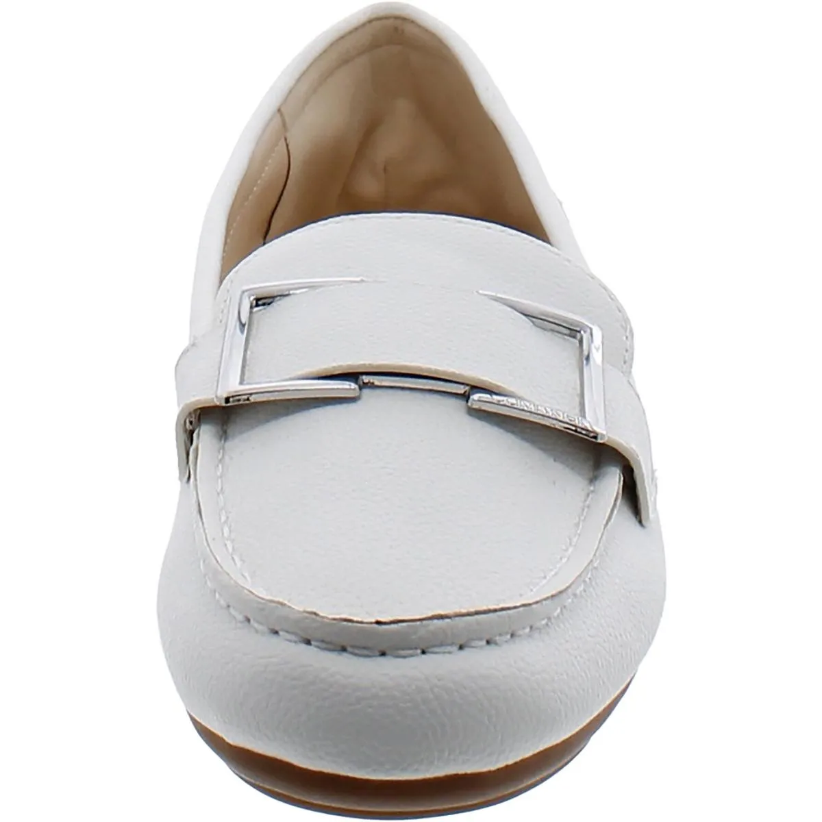 Calvin Klein Womens Faux Leather Round Toe Moccasins