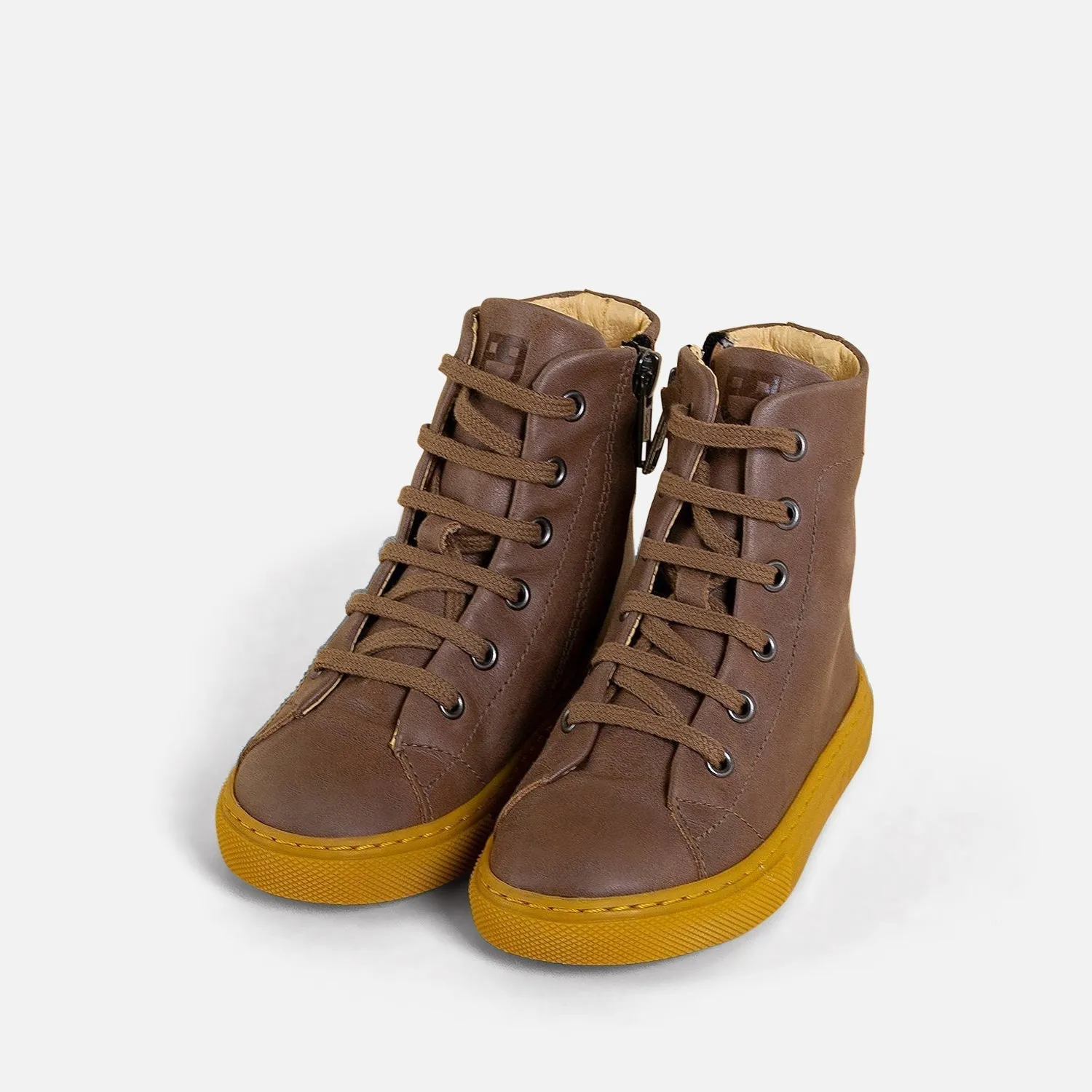 Camel High Top Sneakers