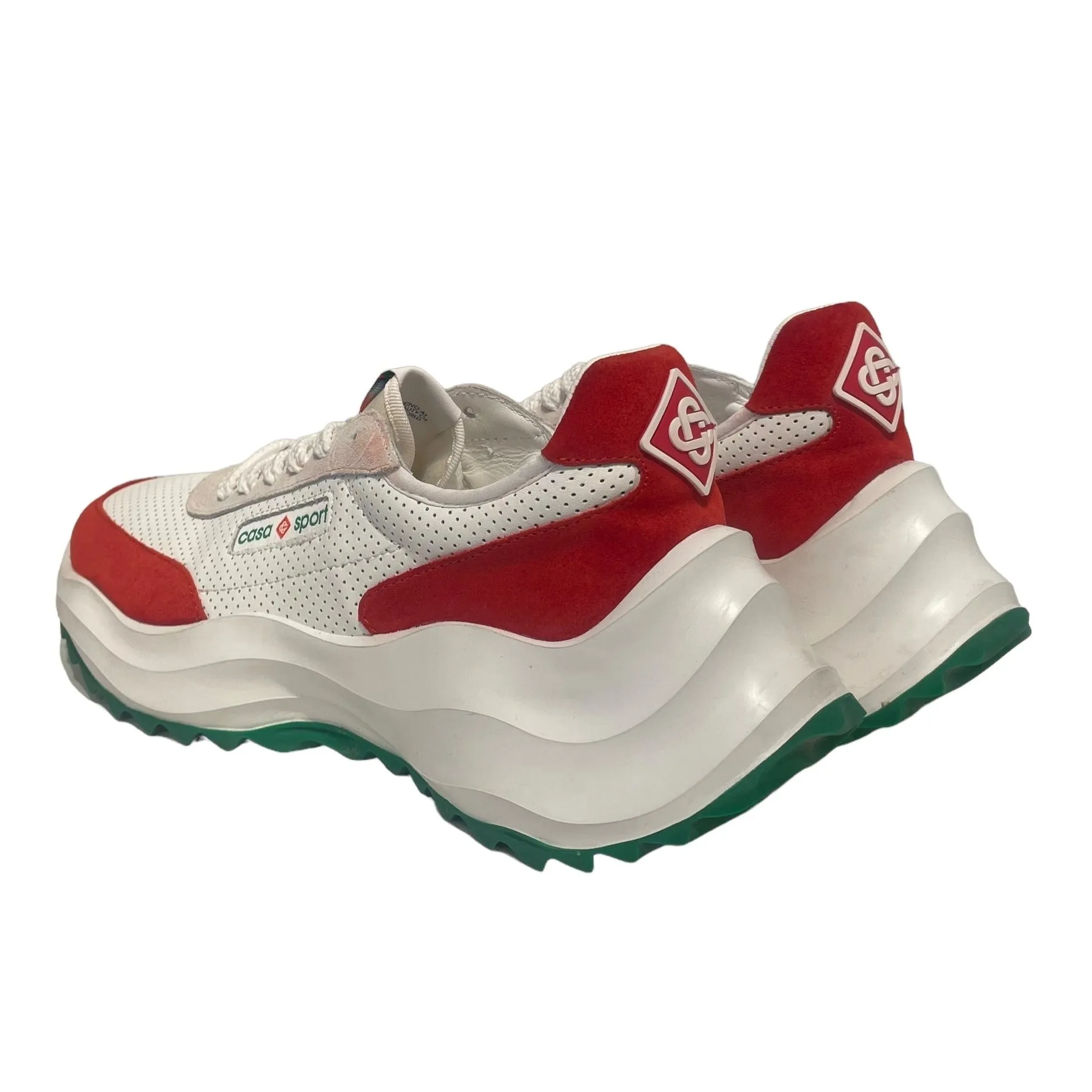 CASABLANCA/Low-Sneakers/US 11.5/Suede/RED/ATLANTIS