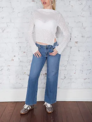 Coastal Cropped Wide Leg Jeans