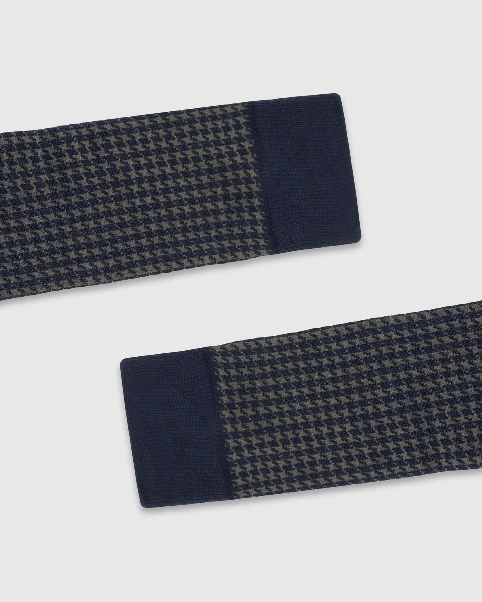Cotton Deep Navy Jacquard Socks - Tesla