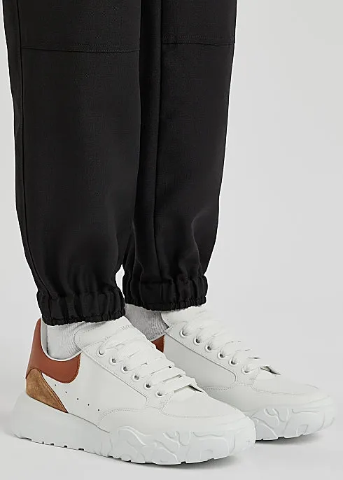 Court White Panelled Leather Sneakers