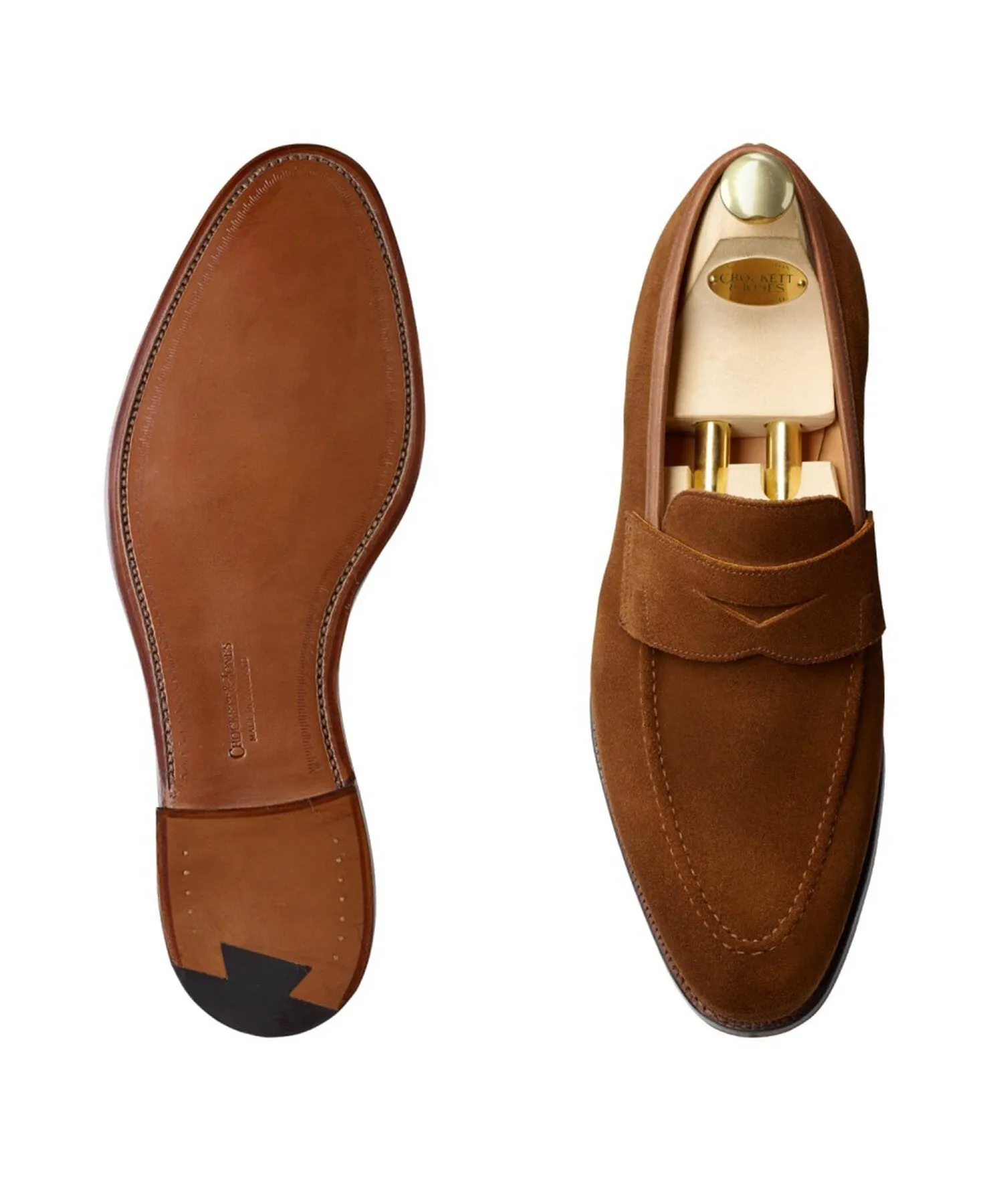 Crockett and Jones Sydney Snuff Suede Loafer